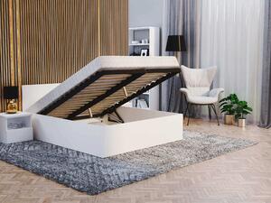 Manželská posteľ s úložným priestorom Buster - biela Rozmer: 140x200