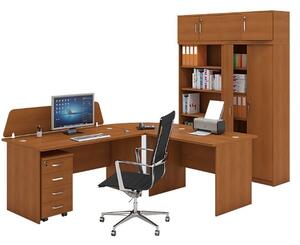 Kancelársky pracovný stôl MIRELLI A+, rovný, dĺžka 1400 mm, čerešňa