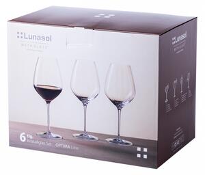 Lunasol - Poháre na červené víno 570 ml set 6 ks - Optima Line Glas Lunasol (322686)
