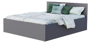 Manželská posteľ s úložným priestorom Buster - sivá Rozmer: 180x200