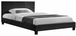 KONDELA Manželská posteľ, čierna, 180x200, NADIRA