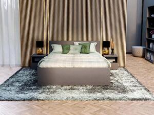 Manželská posteľ s úložným priestorom Buster - sivá Rozmer: 160x200