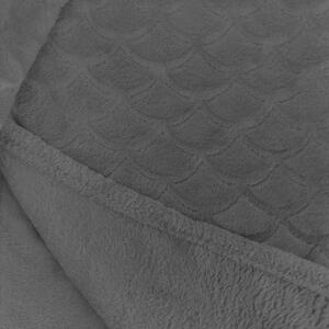 Sivá deka z mikrovlákna DecoKing Sardi, 170 × 200 cm