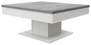 Konferenčný stolík GRANNY biela matná/betón