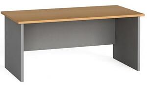 Kancelársky písací stôl PRIMO FLEXI, rovný 1800 x 800 mm, sivá / breza