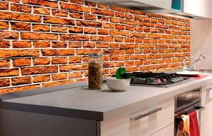 Samolepiace tapety za kuchynskú linku, rozmer 180 cm x 60 cm, staré tehly, DIMEX KI-180-087