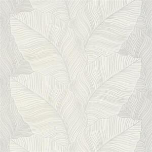 Vliesové tapety na stenu Bali 10021-01, rozmer 10,05 m x 0,53 m, listy sivo-hnedé, Erismann