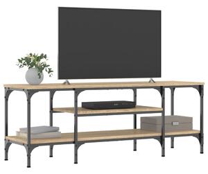 TV skrinka dub sonoma 121x35x45 cm kompozitné drevo a železo