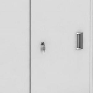 Kancelárska skriňa so zasúvacími dverami PRIMO, 740 x 800 x 420 mm, biela