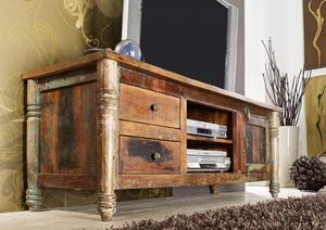 COLORES TV stolík 145x55 cm, staré drevo