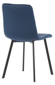 Jedálenská stolička zamatová, modrá DCL-973 BLUE4