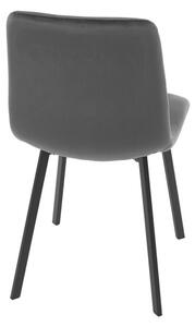 Jedálenská stolička zamatová, sivá DCL-973 GREY4