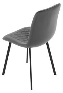 Jedálenská stolička zamatová, sivá DCL-973 GREY4