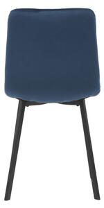 Jedálenská stolička zamatová, modrá DCL-973 BLUE4
