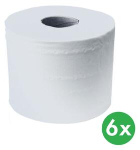 Toaletný papier MERIDA OPTIMUM FLEXI, dvojvrstvový, biely, rolka 120 m, 6 ks