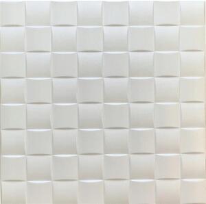 Stropné panely 3D XPS 0020, rozmer 50 cm x 50 cm, kocka biela, IMPOL TRADE