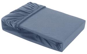 Farebné napínacie prestieradlo Klinmam Home Elastan, farba modrá, 90-100x200 cm