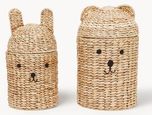 Ručne vyrobená úložné koše Bear & Rabbit, 2 ks
