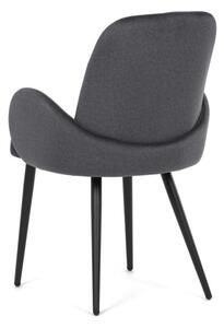 Jedálenská stolička zamatová, sivá DCL-X7129 GREY2