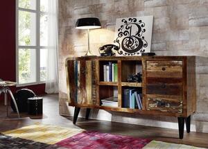RETRO TV stolík 150x86 cm, staré drevo