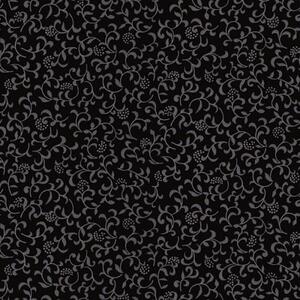 Samolepiaca tapeta Sonja čierna 343-1003, rozmer 45 cm x 1,5 m, kvety černé, d-c-fix