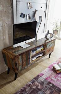 RETRO TV stolík 145x62 cm, staré drevo