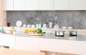 Samolepiace tapety za kuchynskú linku, rozmer 350 cm x 60 cm, betón sivý, DIMEX KI-350-064