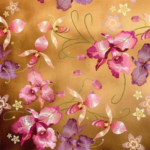 Samolepiace tapety 45 cm x 5 m GEKKOFIX 14055 ružová orchidea zlatá Samolepiace tapety