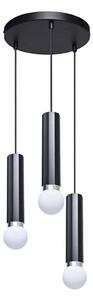 ITALUX PND-33849-3R-BK - Závesné svietidlo MACERA na lankách 3xE27/40W/230V, čierne