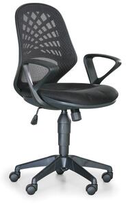Kancelárska stolička FLER, Akce 1+1 ZADARMO, čierna