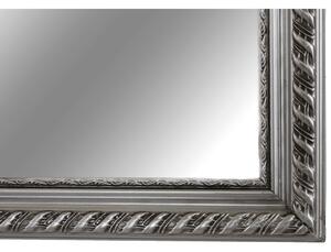 TEMPO Zrkadlo, drevený rám striebornej farby, MALKIA TYP 5