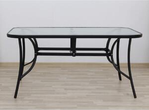 Tempo Kondela Jedálenský stôl, tvrdené sklo/oceľ, PASTER