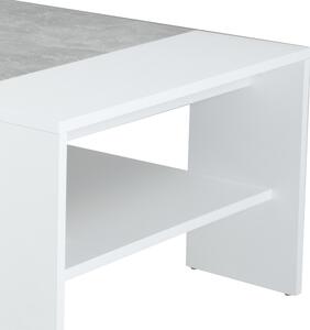 Konferenčný stolík OLIVER biela/betón