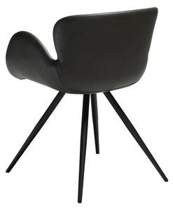 Sivá koženková stolička DAN-FORM Denmark Gaia