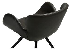 Sivá koženková stolička DAN-FORM Denmark Gaia