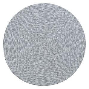 Okrúhle prestieranie na stôl COTTON SPIRAL Ø 38 cm sivé