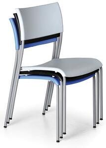 Plastová jedálenská stolička FOREVER, modrá