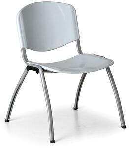 Jedálenská stolička LIVORNO PLASTIC, sivá