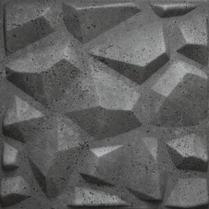 Stropné panely 3D XPS 0034, rozmer 50 cm x 50 cm, Mars betón sivý, IMPOL TRADE