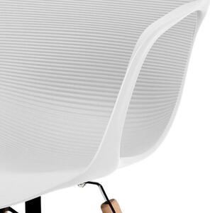 Jedálenská stolička DAGMAR biela/buk