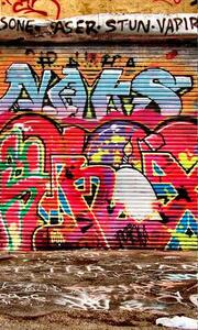 Vliesové fototapety, rozmer 150 cm x 250 cm, graffiti ulica, DIMEX MS-2-0321