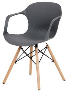 Jedálenská stolička DAGMAR sivá/buk