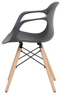 Jedálenská stolička DAGMAR sivá/buk