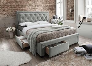 Čalúnená posteľ PREMIUM 180x200 cm sivá