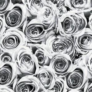 Samolepiace fólie ruže sivé, metráž, šírka 45cm, návin 15m, GEKKOFIX 12856, samolepiace tapety