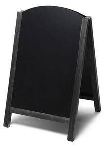 Reklamná kriedová vysúvacia tabuľa A, čierna, 55 x 85 cm