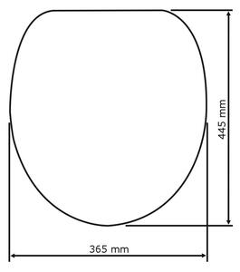 WC sedadlo Wenko Ape, 44,5 × 37,5 cm