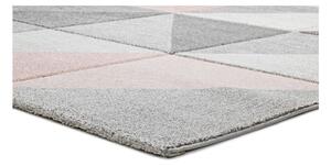 Ružovo-sivý koberec Universal Retudo Naia, 60 × 120 cm