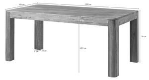 VIENNA Jedálenský stôl 200x100 cm, dub