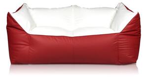 Sedací vak sofa xxl ekokoža TiaHome - Červená